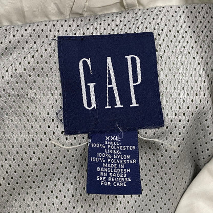 【中古品】【メンズ】 OLD GAP オールドギャップ HALF ZIP NYLON JACKET ハーフ ジップ ナイロン ジャケット アウター 長袖 146-261004-sm-14-izu サイズ：XXL カラー：アイボリー 万代Net店