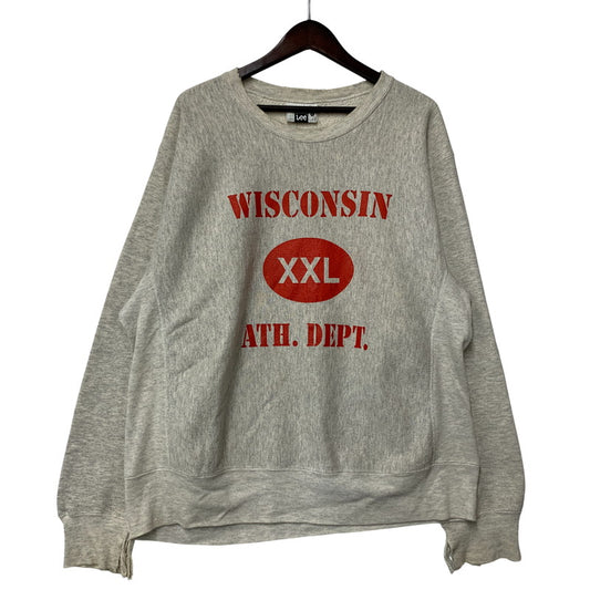 【現状渡し品】【メンズ】 LEE リー WISCONSIN SWEATSHIRT ウィスコンシン スウェットシャツ 146-261004-sm-11-izu サイズ：L カラー：グレー 万代Net店