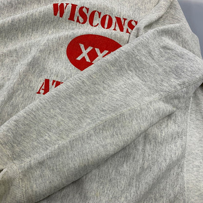 【現状渡し品】【メンズ】 LEE リー WISCONSIN SWEATSHIRT ウィスコンシン スウェットシャツ 146-261004-sm-11-izu サイズ：L カラー：グレー 万代Net店