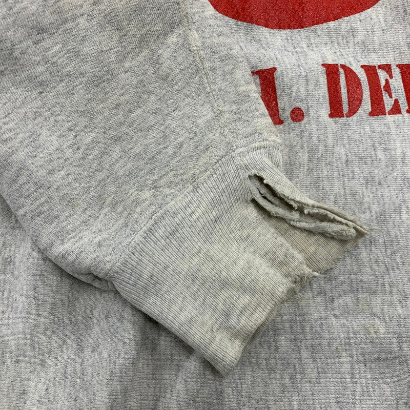 【現状渡し品】【メンズ】 LEE リー WISCONSIN SWEATSHIRT ウィスコンシン スウェットシャツ 146-261004-sm-11-izu サイズ：L カラー：グレー 万代Net店