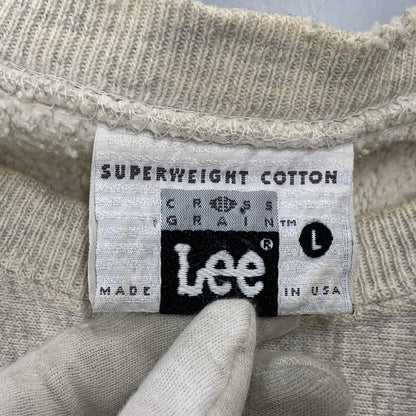 【現状渡し品】【メンズ】 LEE リー WISCONSIN SWEATSHIRT ウィスコンシン スウェットシャツ 146-261004-sm-11-izu サイズ：L カラー：グレー 万代Net店
