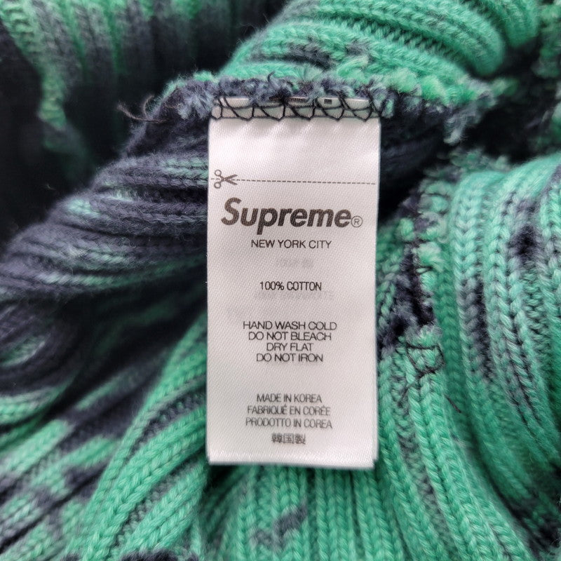 【中古品】【メンズ/レディース】 SUPREME シュプリーム OVERDYED BEANIE オーバーダイ ビーニー 帽子 185-261006-cs-14-izu サイズ：ONESIZE カラー：SPLATTER GREEN 万代Net店