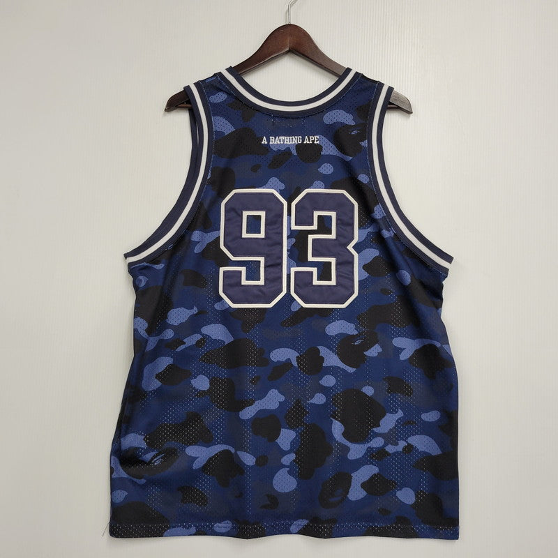 【中古品】【メンズ】 A BATHING APE アベイシングエイプ COLOR CAMO BASKETBALL TANK TOP 001VTI301019M カラーカモ バスケットボール タンクトップ 142-261004-as-02-izu サイズ：L カラー：ブルー系 万代Net店