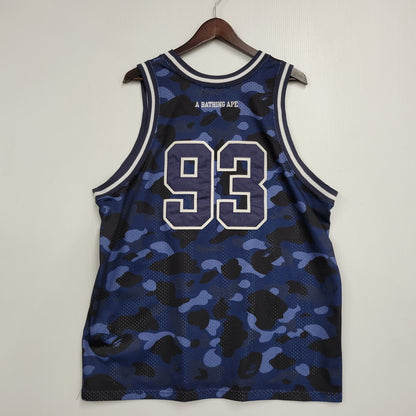 【中古品】【メンズ】 A BATHING APE アベイシングエイプ COLOR CAMO BASKETBALL TANK TOP 001VTI301019M カラーカモ バスケットボール タンクトップ 142-261004-as-02-izu サイズ：L カラー：ブルー系 万代Net店
