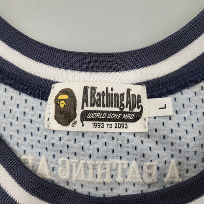 【中古品】【メンズ】 A BATHING APE アベイシングエイプ COLOR CAMO BASKETBALL TANK TOP 001VTI301019M カラーカモ バスケットボール タンクトップ 142-261004-as-02-izu サイズ：L カラー：ブルー系 万代Net店