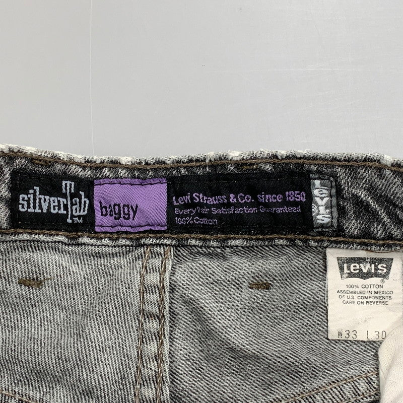 【中古品】【メンズ】 LEVI'S リーバイス 40561-0856 刻印348 TUCK BAGGY DENIM PANTS タックバギーデニムパンツ 157-261009-sm-10-izu サイズ：33×30 カラー：グレー 万代Net店