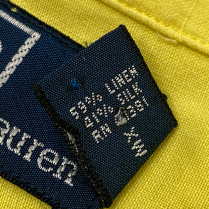 【中古品】【メンズ】 POLO BY RALPH LAUREN ポロバイラルフローレン 90S LINEN SILK OPEN COLLAR SS SHIRT リネン シルク オープン カラー ショートスリープ シャツ トップス 半袖 146-261003-ya-13-izu サイズ：XXL カラー：イエロー 万代Net店
