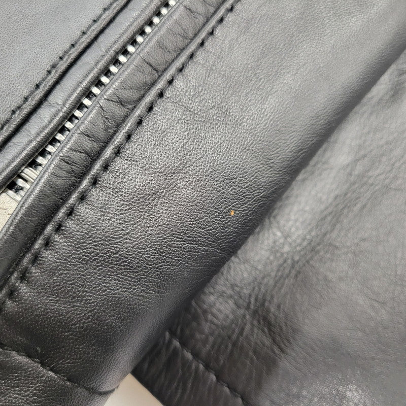 【中古品】【メンズ】 UNITED ARROWS GREEN LABEL RELAXING ユナイテッドアローズ グリーンレーベル リラクシング SC SOFT COW S- 3225-199-2228 ライダースジャケット 147-261008-as-11-izu サイズ：M カラー：ブラック 万代Net店
