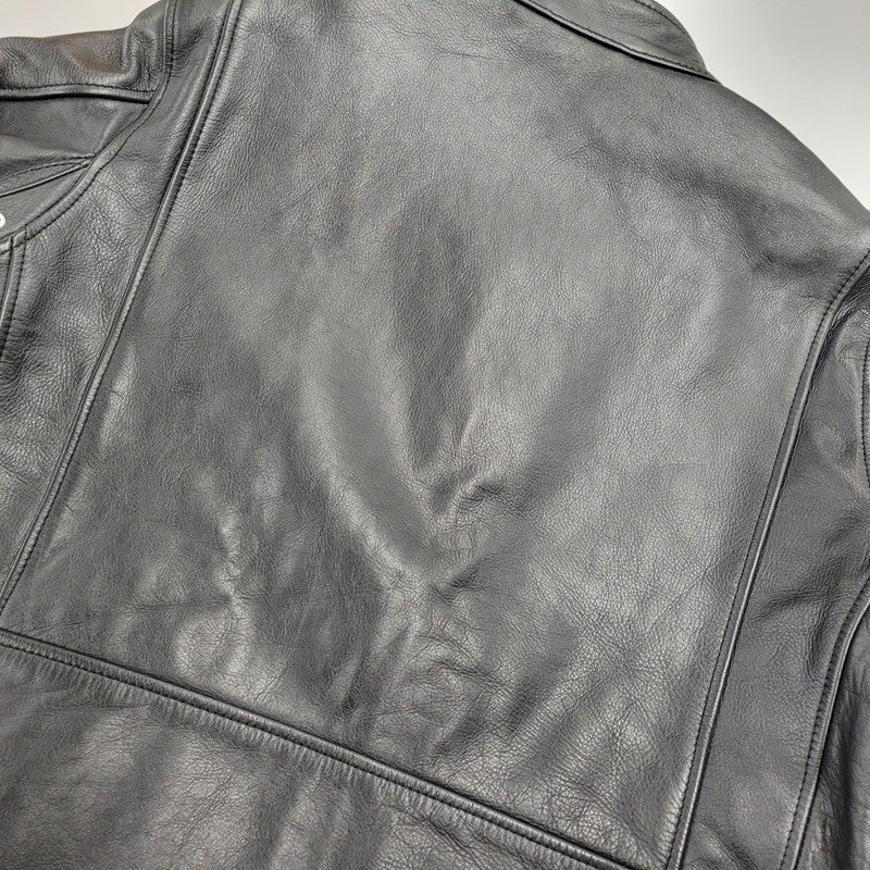 【中古品】【メンズ】 UNITED ARROWS GREEN LABEL RELAXING ユナイテッドアローズ グリーンレーベル リラクシング SC SOFT COW S- 3225-199-2228 ライダースジャケット 147-261008-as-11-izu サイズ：M カラー：ブラック 万代Net店