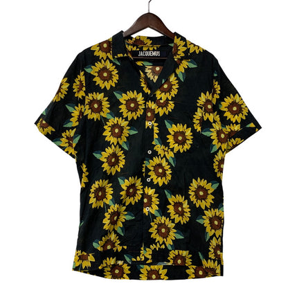 【中古品】【メンズ】 JACQUEMUS ジャックムス SUN FLOWER OPEN COLLAR SS SHIRT サンフラワー オープンカラー 半袖シャツ 141-261003-as-09-izu サイズ：52 カラー：マルチカラー 万代Net店