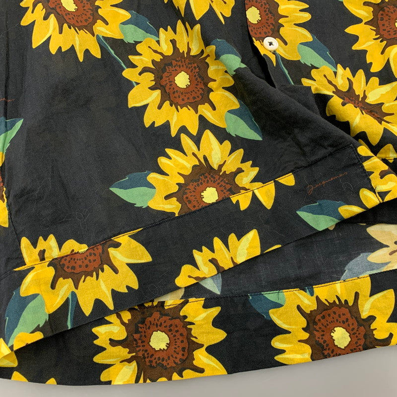 【中古品】【メンズ】 JACQUEMUS ジャックムス SUN FLOWER OPEN COLLAR SS SHIRT サンフラワー オープンカラー 半袖シャツ 141-261003-as-09-izu サイズ：52 カラー：マルチカラー 万代Net店