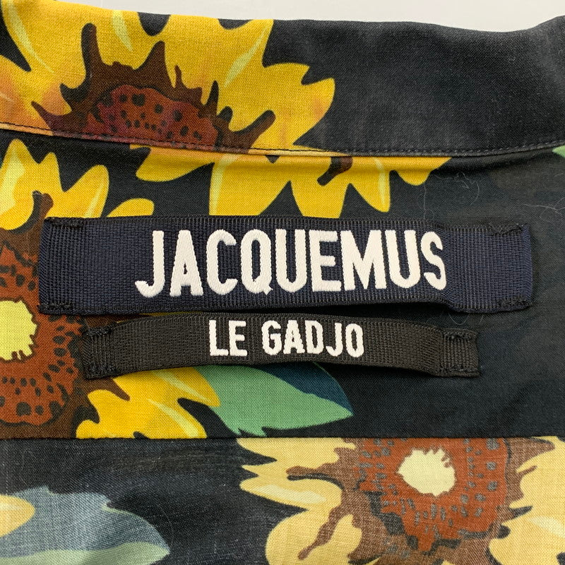 【中古品】【メンズ】 JACQUEMUS ジャックムス SUN FLOWER OPEN COLLAR SS SHIRT サンフラワー オープンカラー 半袖シャツ 141-261003-as-09-izu サイズ：52 カラー：マルチカラー 万代Net店