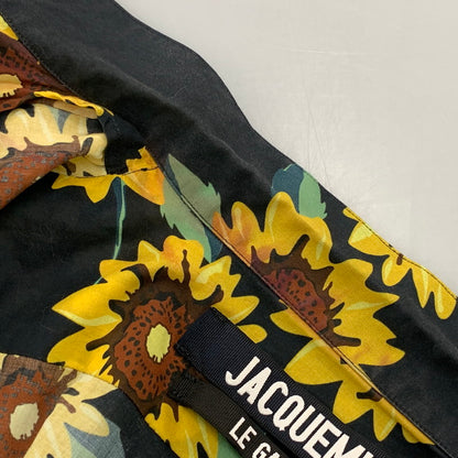 【中古品】【メンズ】 JACQUEMUS ジャックムス SUN FLOWER OPEN COLLAR SS SHIRT サンフラワー オープンカラー 半袖シャツ 141-261003-as-09-izu サイズ：52 カラー：マルチカラー 万代Net店