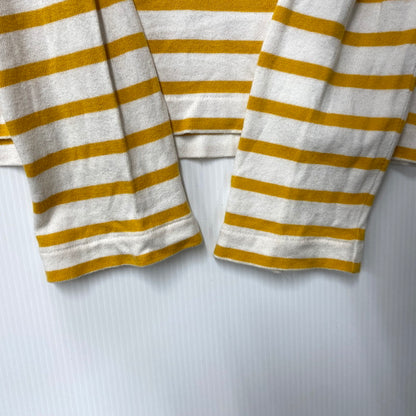 【中古品】【メンズ】 COMME DES GARCONS コムデギャルソン × THE BEATLES ビートルズ VZ-T042 BORDER LONG SLEEVE TEE ボーダー 長袖 Tシャツ 140-261004-sm-19-izu サイズ：XL カラー：ホワイト 万代Net店