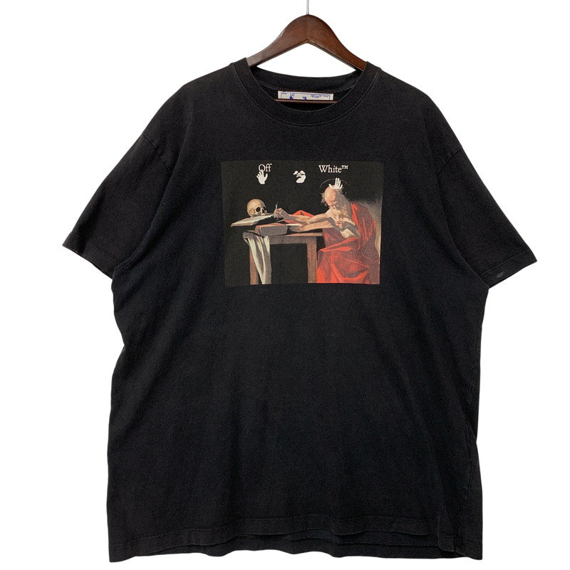 【中古品】【メンズ】 OFF-WHITE オフホワイト CARAVAGGIO S/S OVER TEE OMAA038R21JER003 カラヴァッジョ ショートスリーブ オーバー Tシャツ 半袖 142-261003-as-11-izu サイズ：S カラー：ブラック 万代Net店
