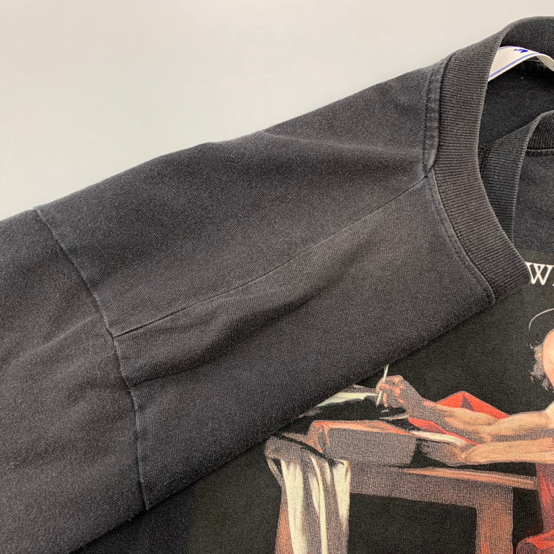 【中古品】【メンズ】 OFF-WHITE オフホワイト CARAVAGGIO S/S OVER TEE OMAA038R21JER003 カラヴァッジョ ショートスリーブ オーバー Tシャツ 半袖 142-261003-as-11-izu サイズ：S カラー：ブラック 万代Net店