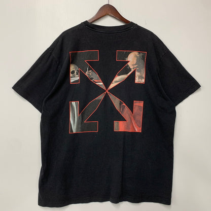 【中古品】【メンズ】 OFF-WHITE オフホワイト CARAVAGGIO S/S OVER TEE OMAA038R21JER003 カラヴァッジョ ショートスリーブ オーバー Tシャツ 半袖 142-261003-as-11-izu サイズ：S カラー：ブラック 万代Net店