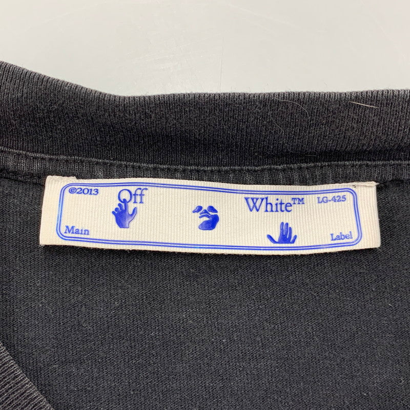 【中古品】【メンズ】 OFF-WHITE オフホワイト CARAVAGGIO S/S OVER TEE OMAA038R21JER003 カラヴァッジョ ショートスリーブ オーバー Tシャツ 半袖 142-261003-as-11-izu サイズ：S カラー：ブラック 万代Net店