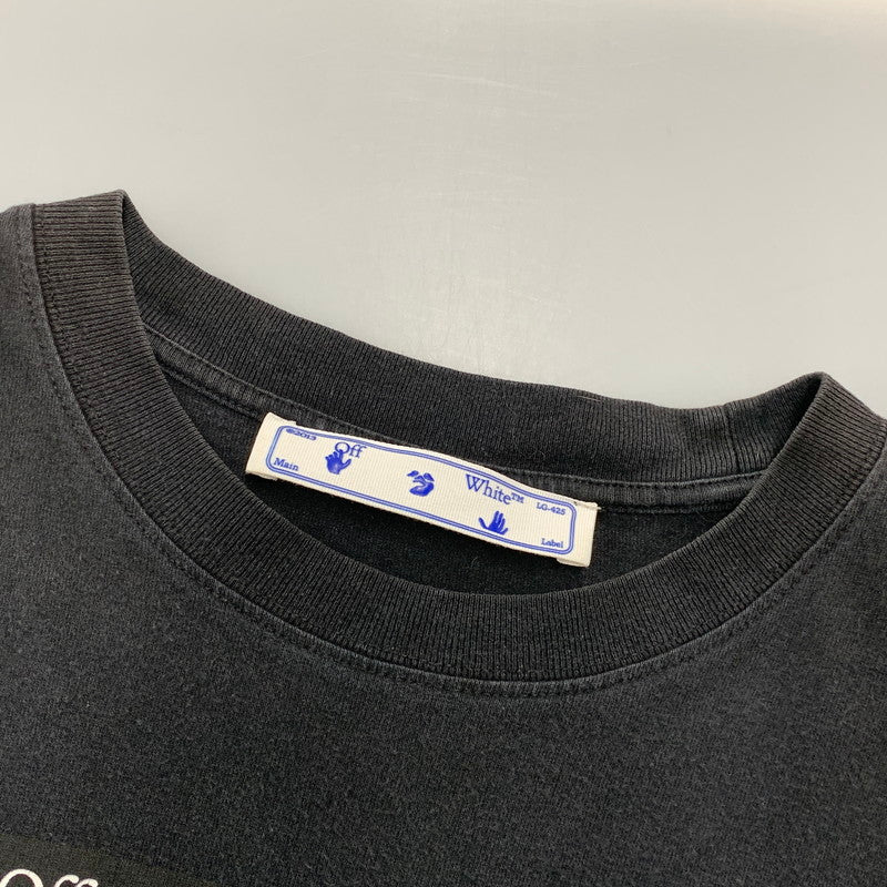 【中古品】【メンズ】 OFF-WHITE オフホワイト CARAVAGGIO S/S OVER TEE OMAA038R21JER003 カラヴァッジョ ショートスリーブ オーバー Tシャツ 半袖 142-261003-as-11-izu サイズ：S カラー：ブラック 万代Net店