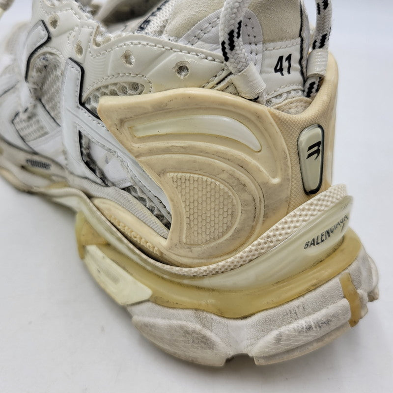 【現状渡し品】【メンズ】 BALENCIAGA バレンシアガ RUNNER 656065 RUNNER ランナー スニーカー シューズ 靴 183-261004-as-09-izu サイズ：27cm カラー：WHITE 万代Net店