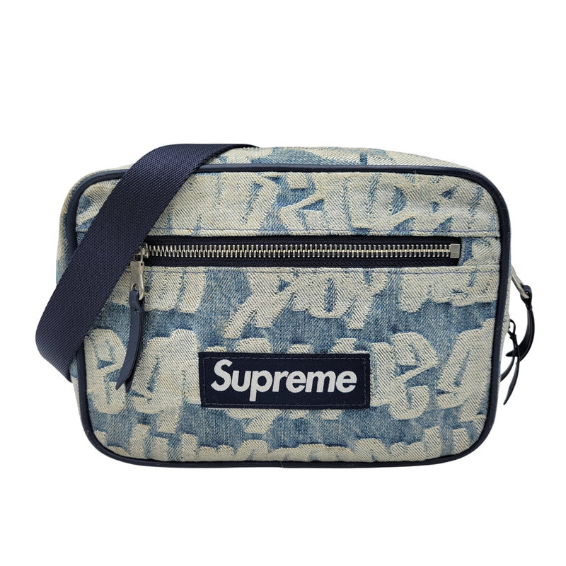 【中古品】【メンズ/レディース】 SUPREME シュプリーム 22SS FAT TIP JACQUARD DENIM WAIST BAG ファット チップ ジャガード デニム ウエスト バッグ カバン 鞄 188-261005-cs-13-izu カラー：インディゴ 万代Net店