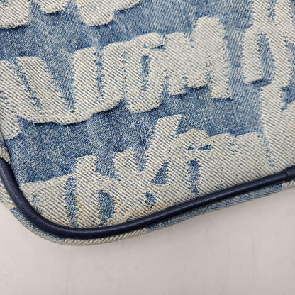 【中古品】【メンズ/レディース】 SUPREME シュプリーム 22SS FAT TIP JACQUARD DENIM WAIST BAG ファット チップ ジャガード デニム ウエスト バッグ カバン 鞄 188-261005-cs-13-izu カラー：インディゴ 万代Net店