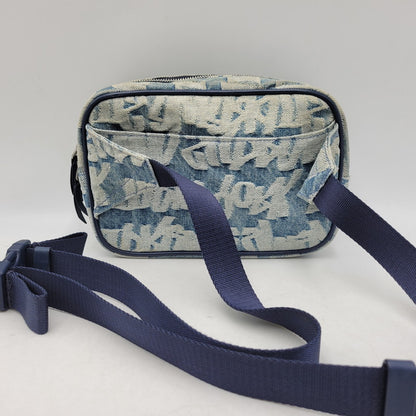 【中古品】【メンズ/レディース】 SUPREME シュプリーム 22SS FAT TIP JACQUARD DENIM WAIST BAG ファット チップ ジャガード デニム ウエスト バッグ カバン 鞄 188-261005-cs-13-izu カラー：インディゴ 万代Net店