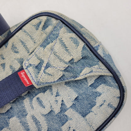 【中古品】【メンズ/レディース】 SUPREME シュプリーム 22SS FAT TIP JACQUARD DENIM WAIST BAG ファット チップ ジャガード デニム ウエスト バッグ カバン 鞄 188-261005-cs-13-izu カラー：インディゴ 万代Net店