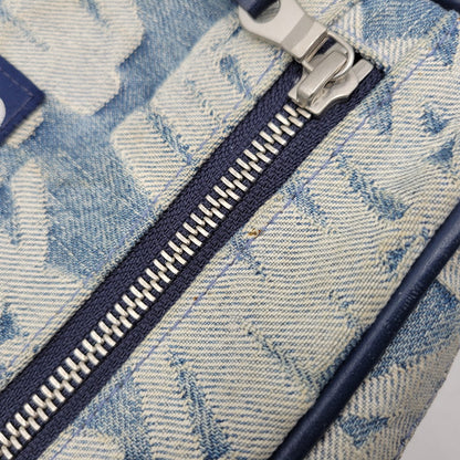 【中古品】【メンズ/レディース】 SUPREME シュプリーム 22SS FAT TIP JACQUARD DENIM WAIST BAG ファット チップ ジャガード デニム ウエスト バッグ カバン 鞄 188-261005-cs-13-izu カラー：インディゴ 万代Net店