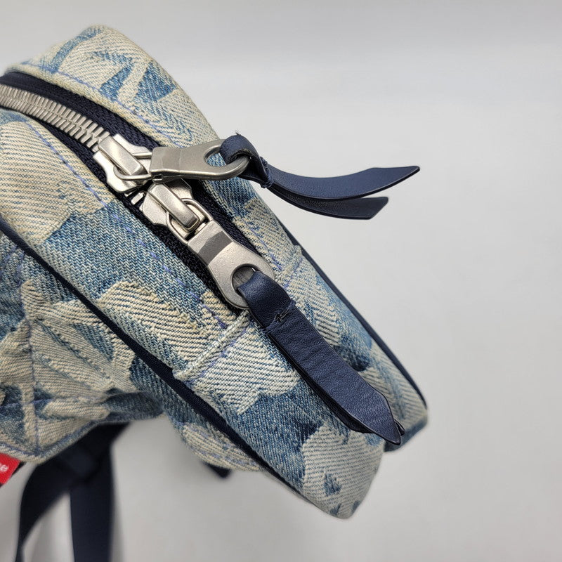 【中古品】【メンズ/レディース】 SUPREME シュプリーム 22SS FAT TIP JACQUARD DENIM WAIST BAG ファット チップ ジャガード デニム ウエスト バッグ カバン 鞄 188-261005-cs-13-izu カラー：インディゴ 万代Net店