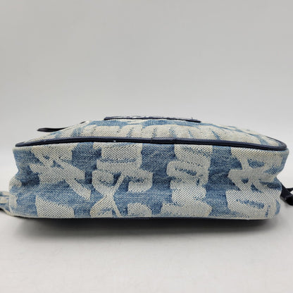 【中古品】【メンズ/レディース】 SUPREME シュプリーム 22SS FAT TIP JACQUARD DENIM WAIST BAG ファット チップ ジャガード デニム ウエスト バッグ カバン 鞄 188-261005-cs-13-izu カラー：インディゴ 万代Net店