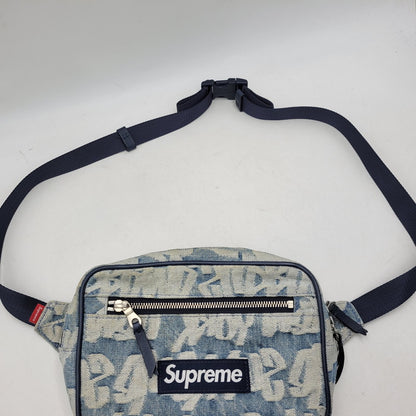 【中古品】【メンズ/レディース】 SUPREME シュプリーム 22SS FAT TIP JACQUARD DENIM WAIST BAG ファット チップ ジャガード デニム ウエスト バッグ カバン 鞄 188-261005-cs-13-izu カラー：インディゴ 万代Net店