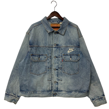 【中古品】【メンズ】 Levi's リーバイス × NIKE ナイキ DENIM TRUCKER JACKET 002TM-0000 デニムトラッカージャケット 142-261003-as-06-izu サイズ：L カラー：ライトインディゴ 万代Net店