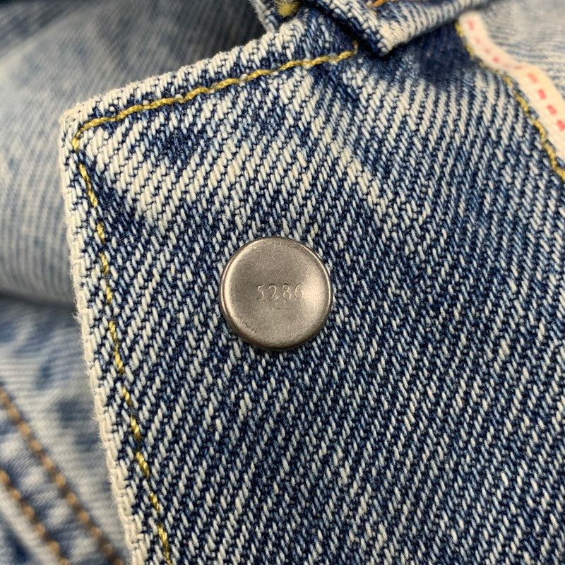 【中古品】【メンズ】 Levi's リーバイス × NIKE ナイキ DENIM TRUCKER JACKET 002TM-0000 デニムトラッカージャケット 142-261003-as-06-izu サイズ：L カラー：ライトインディゴ 万代Net店