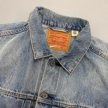 【中古品】【メンズ】 Levi's リーバイス × NIKE ナイキ DENIM TRUCKER JACKET 002TM-0000 デニムトラッカージャケット 142-261003-as-06-izu サイズ：L カラー：ライトインディゴ 万代Net店