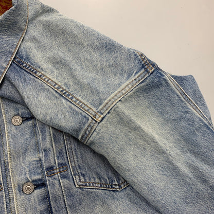 【中古品】【メンズ】 Levi's リーバイス × NIKE ナイキ DENIM TRUCKER JACKET 002TM-0000 デニムトラッカージャケット 142-261003-as-06-izu サイズ：L カラー：ライトインディゴ 万代Net店