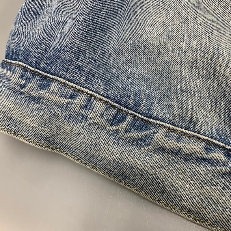 【中古品】【メンズ】 Levi's リーバイス × NIKE ナイキ DENIM TRUCKER JACKET 002TM-0000 デニムトラッカージャケット 142-261003-as-06-izu サイズ：L カラー：ライトインディゴ 万代Net店