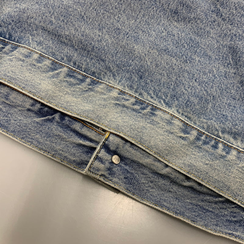 【中古品】【メンズ】 Levi's リーバイス × NIKE ナイキ DENIM TRUCKER JACKET 002TM-0000 デニムトラッカージャケット 142-261003-as-06-izu サイズ：L カラー：ライトインディゴ 万代Net店