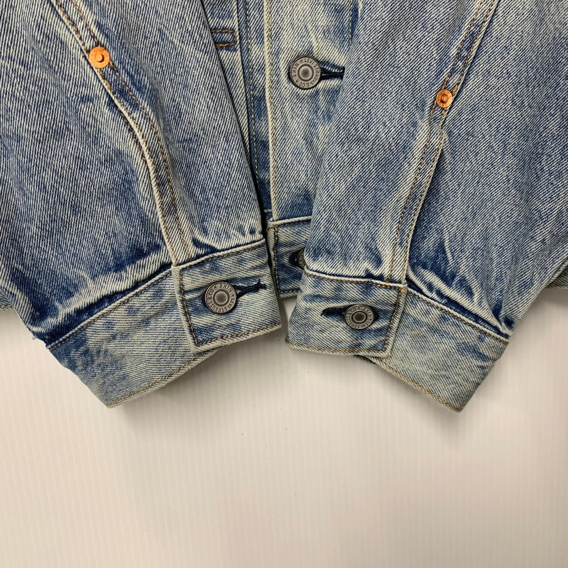 【中古品】【メンズ】 Levi's リーバイス × NIKE ナイキ DENIM TRUCKER JACKET 002TM-0000 デニムトラッカージャケット 142-261003-as-06-izu サイズ：L カラー：ライトインディゴ 万代Net店