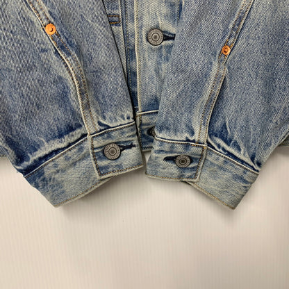 【中古品】【メンズ】 Levi's リーバイス × NIKE ナイキ DENIM TRUCKER JACKET 002TM-0000 デニムトラッカージャケット 142-261003-as-06-izu サイズ：L カラー：ライトインディゴ 万代Net店