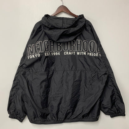 【中古品】【メンズ】 NEIGHBORHOOD ネイバーフッド ANORAK JACKET 232TSNH-JKM09 アノラック ジャケット 142-261003-as-07-izu サイズ：XL カラー：ブラック 万代Net店
