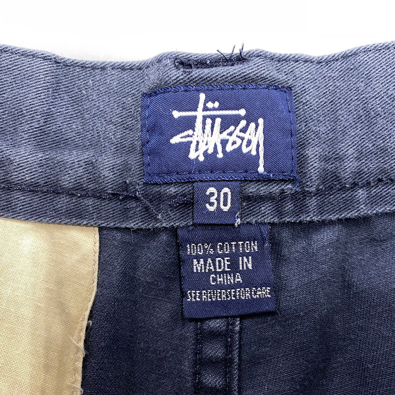 【中古品】【メンズ】 OLD STUSSY オールドステューシー 紺タグ CARGO SHORTS カーゴ ショーツ ハーフ パンツ 153-261009-sm-11-izu サイズ：30 カラー：ネイビー 万代Net店