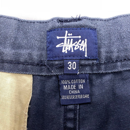 【中古品】【メンズ】 OLD STUSSY オールドステューシー 紺タグ CARGO SHORTS カーゴ ショーツ ハーフ パンツ 153-261009-sm-11-izu サイズ：30 カラー：ネイビー 万代Net店