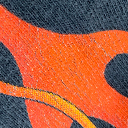 【中古品】【メンズ】 HARLEY-DAVIDSON ハーレーダビッドソン c1998 90S FLAME LS TEE フレイム ロングスリーブ Tシャツ トップス 長袖 146-261006-ya-12-izu サイズ：L カラー：ブラック 万代Net店