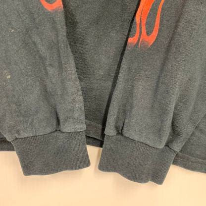 【中古品】【メンズ】 HARLEY-DAVIDSON ハーレーダビッドソン c1998 90S FLAME LS TEE フレイム ロングスリーブ Tシャツ トップス 長袖 146-261006-ya-12-izu サイズ：L カラー：ブラック 万代Net店