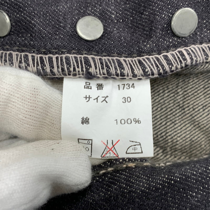 【中古品】【メンズ】 FULLCOUNT フルカウント 1734 STRAIGHT DENIM PANTS ストレート デニム パンツ ボトムス 156-261009-sm-06-izu サイズ：30×34 カラー：グレー 万代Net店