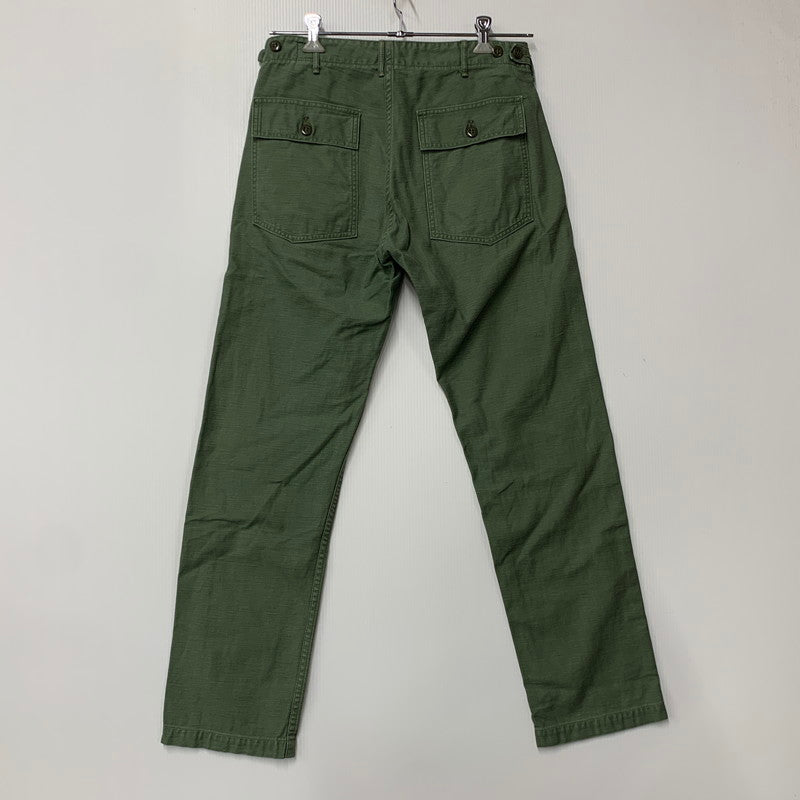 【中古品】【メンズ】 ORSLOW オアスロウ FATIGUE PANTS ファティーグ パンツ デニム ボトムス 156-261009-sm-09-izu サイズ：JPN M カラー：カーキ 万代Net店