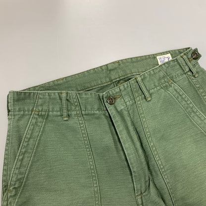 【中古品】【メンズ】 ORSLOW オアスロウ FATIGUE PANTS ファティーグ パンツ デニム ボトムス 156-261009-sm-09-izu サイズ：JPN M カラー：カーキ 万代Net店