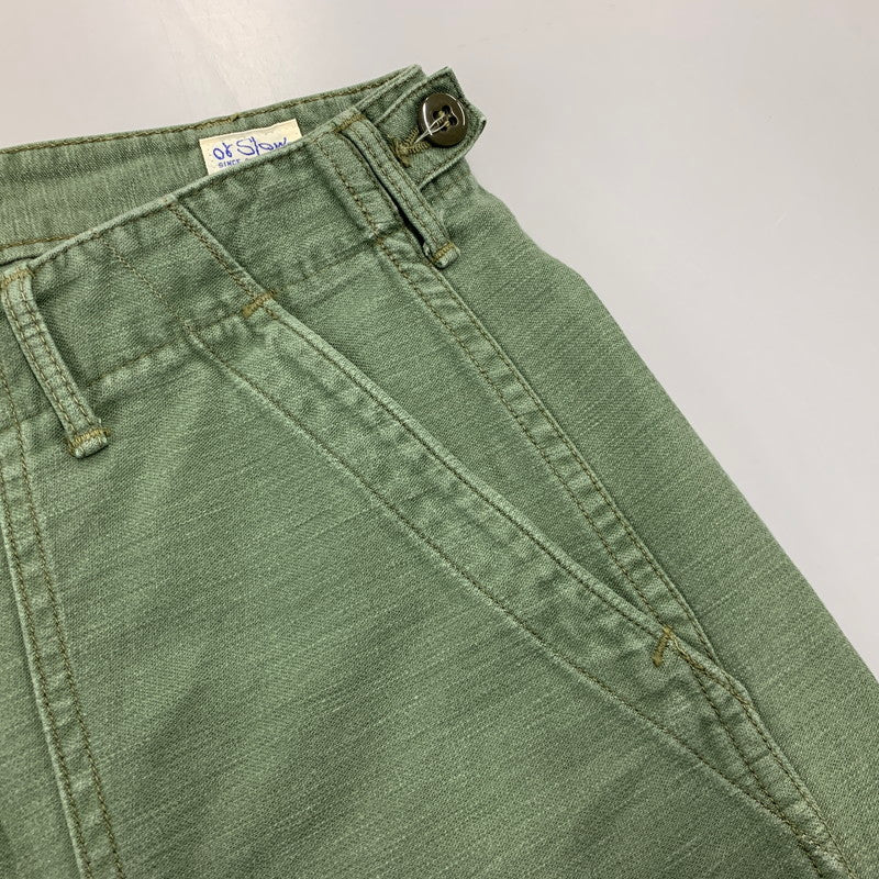 【中古品】【メンズ】 ORSLOW オアスロウ FATIGUE PANTS ファティーグ パンツ デニム ボトムス 156-261009-sm-09-izu サイズ：JPN M カラー：カーキ 万代Net店