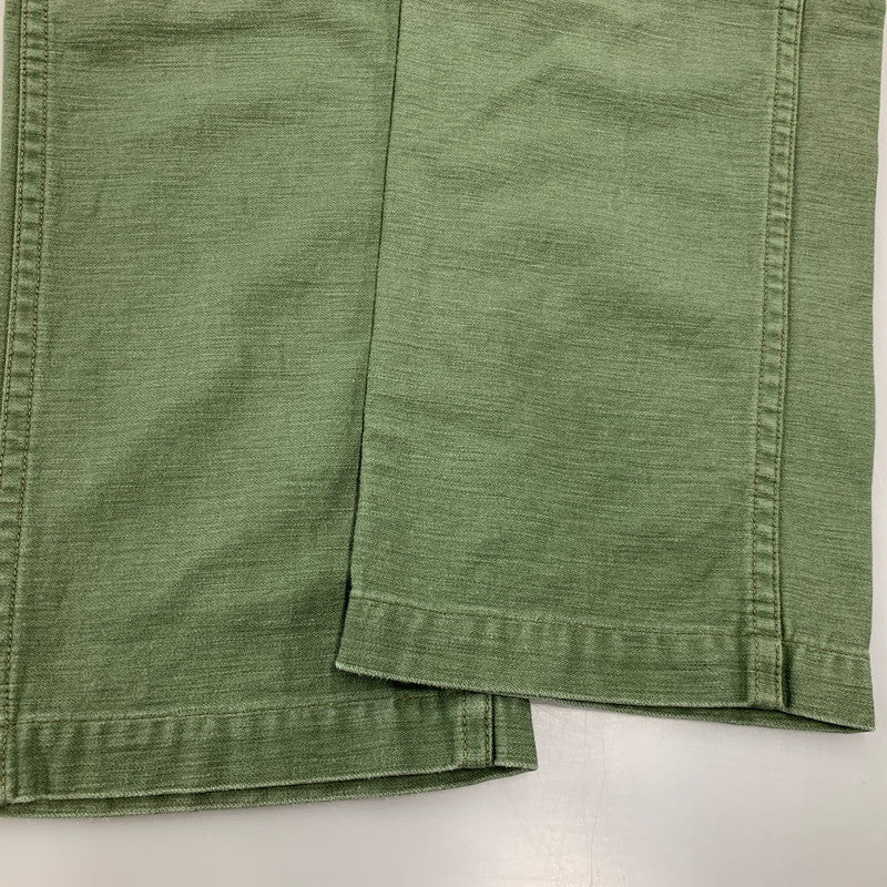 【中古品】【メンズ】 ORSLOW オアスロウ FATIGUE PANTS ファティーグ パンツ デニム ボトムス 156-261009-sm-09-izu サイズ：JPN M カラー：カーキ 万代Net店